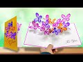 DIY 3D butterfly POP-UP card Crafts | Pop-Up Birthday Card | Special Birthday Card