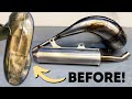Unbelievable Restoration of a Destroyed 2 Stroke Pipe!