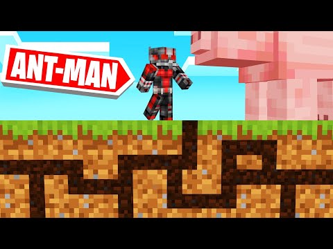 Playing MINECRAFT As ANT MAN Super Tiny 