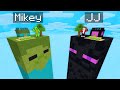 Mikey Zombie vs JJ Enderman CHUNK Battle in Minecraft (Maizen)