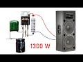 DIY Powerful Ultra Bass Amplifier Z44N MosFet, No IC, Simple circuit