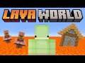 Minecraft but the World is LAVA