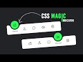 Magic Navigation Menu Indicator using Html CSS & Javascript | Curve Outside Effects