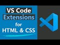 10 Helpful VS Code Extensions for HTML & CSS