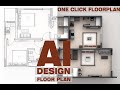Ai Design Floor Plan | One Click Floor plan | How to Render Architectural Floor plan