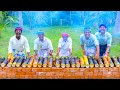 BAMBOO CHICKEN | Chicken Cooking in Bamboo | Direct Fired Bamboo Chicken Recipe Cooking in Village