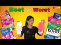 Live🔴Testing of Different Pads🤯| Kaunsa Pad best hai?😍Aur konsa Worst?🤬| #pads #sanitarynapkin