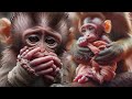 Poorest adorable newborn monkey, Animals Top Pic