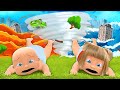 Baby & Girlfriend Survive MAX Level Natural Disasters!
