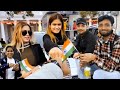 Giving Indian Flag on strangers Gone Wrong | @Prank4you_