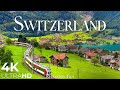 SWITZERLAND • 4K Relaxation Film: Winter to Spring • Relaxing Music - Nature 4k Video UltraHD