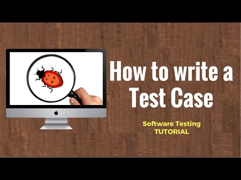 how to write a test case how to write a test case