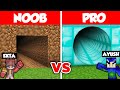 Minecraft NOOB vs PRO: SAFEST TUNNEL HOUSE BUILD CHALLENGE 😱 (Hindi)