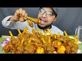 SPICY* MUTTON LEG PIECE CURRY/ MUTTON NALLI NIHARI AND CHICKEN CURRY WITH RICE EATING SHOW , MUKBANG