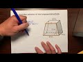 Volume of a trapezoidal prism part 1
