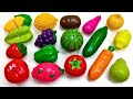 Satisfying Video | Cutting Fruit and Vegetables, Cucumber | Wooden & Plastic ASMR