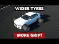 Do wider tyres give you more grip? The differences between tyre widths tested and explained.