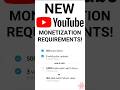 YouTube Has REDUCED Monetization Requirements!