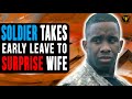 Soldier Takes Early Leave To Surprise Wife, What He Sees Breaks His Heart.