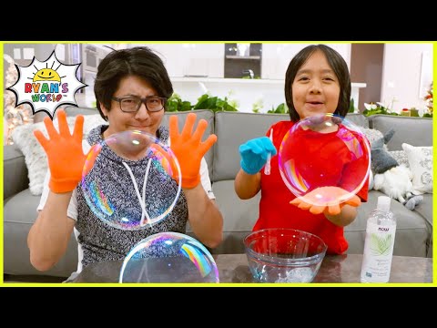 DIY Giant Bubbles with 1 hr TOP easy DIY kids science experiments to do at home 