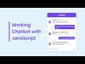 Create Working Chatbot in HTML CSS and JavaScript | Chatbot HTML CSS JavaScript