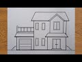 How to Draw a House for Beginners || Easy House Drawing