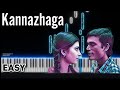 Kannazhaga - EASY Piano Tutorial | 3 (Moonu) | Anirudh | VVIE Melody