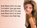 Forever and For Always- Shania Twain (Lyrics)