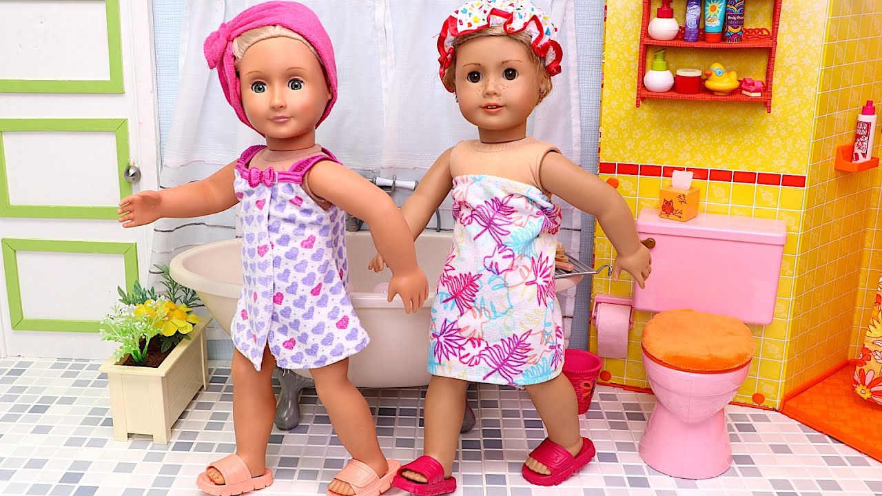 Join Doll Sisters On Epic Morning Routine Adventure! Play Toys!
