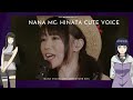 HINATA HYUGA VOICE ACTOR MC or her speech to her audience! MC Means master of ceremonies