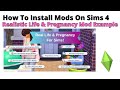 How To Install Realistic Life & Pregnancy Mod For Sims 4 | 2024