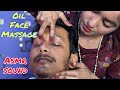 Oil Face Massage | Head Massage With Loud Neck Crack | ASMR Oil Face Massage | The Massage Heaven