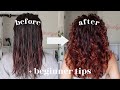 CURLY WAVY HAIR ROUTINE (2A-3A Hair) + hair styling tips!