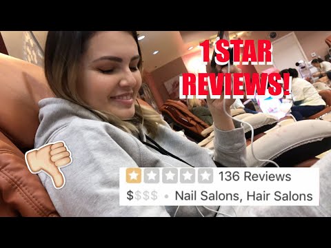 NAIL TECH GOES TO THE WORST REVIEWED NAIL SALON IN HER CITY shocked 