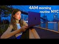 4am Productive Summer Morning Routine in NYC | medical student edition