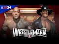 WWE 2K24 - THE ROCK vs THE UNDERTAKER - Casket Match - 60 FPS