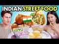 Trying Indian Street Food For The First Time! (Gulab Jamun, Panipuri, Bhel Puri, Aloo Tikki)