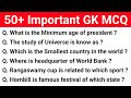 50 Important GK MCQ | General knowledge Important Questions for all competitive exam