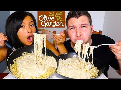 Download FETTUCCINE ALFREDO • OLIVE GARDEN • Mukbang & Recipe free