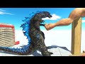 GODZILLA Gets PUNCHED by Giant Arm - Animal Revolt Battle Simulator