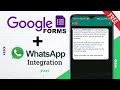 How to Automate WhatsApp Messages on Google Form Submissions using App Script and WhatsApp API