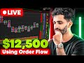 LIVE TRADING - How I made $12,500 trading using OrderFlow - Umar Ashraf