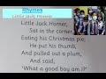 Little jack horner || Little jack horner nursery rhymes with lyrics | little jack poem | Rhymes kids
