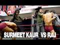 CWE | SURMEET KAUR  VS  RAJ |  #thegreatkhali  #youtubeindia  #cwe  #wrestling