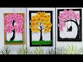 Best paper craft for home decor | Unique Tree wall hanging  | Paper flower wall decor | Room decor