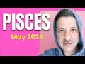 PISCES May 2024 ♓️ OMG! Something You Never EVER Experienced Before!! - Pisces May Tarot Reading