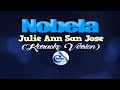 NOBELA - Julie Ann San Jose (KARAOKE VERSION)