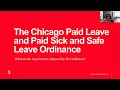 The Chicago Paid Leave Ordinance Webinar: What you need to know and do before July 1, 2024