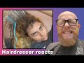 Funny DIY Brown Cap highlights!!! Hairdresser reacts to hair fails