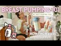 All About Breast Pumping! increasing supply, storage, tips, what to expect & more!